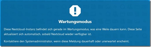 nextcloud_wartungsmodus